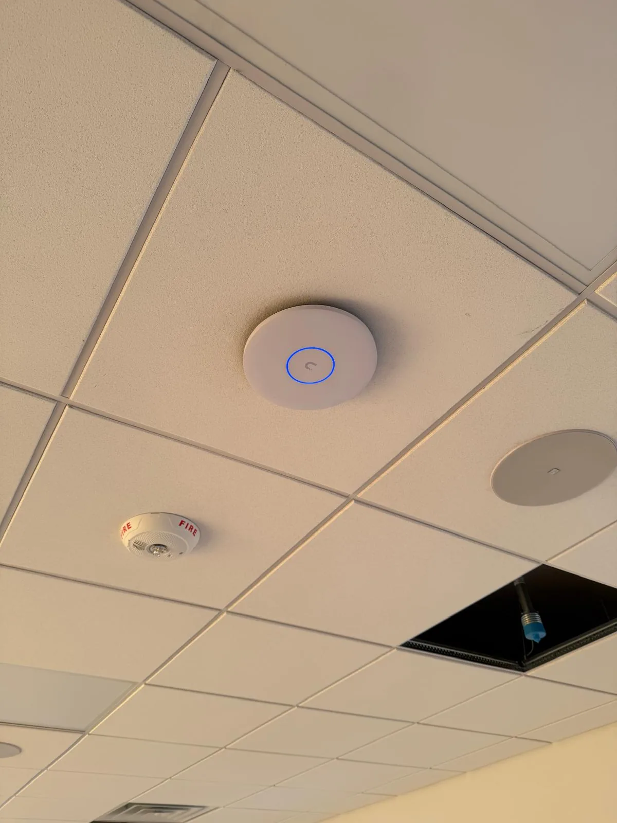 Commercial Wi-Fi access point installation
